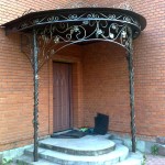 Кованый козырек 06