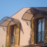 Кованый козырек 07