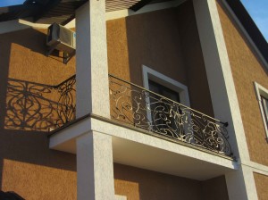 кованый балкон купить Киев, красивый кованый балкон, кузнечная работа Киев